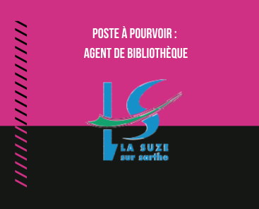 Poste à pourvoir : Agent de bibliothèque à la Suze-sur-Sarthe