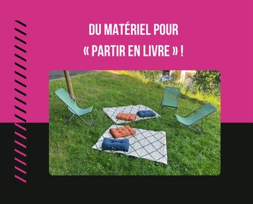 Du matériel pour « Partir en livre » !
