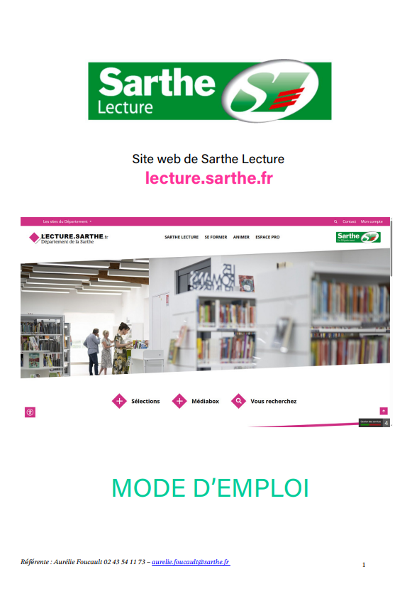 Mode demploi site