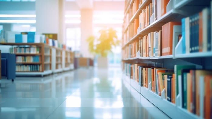 Des rayons d'une bibliothèque